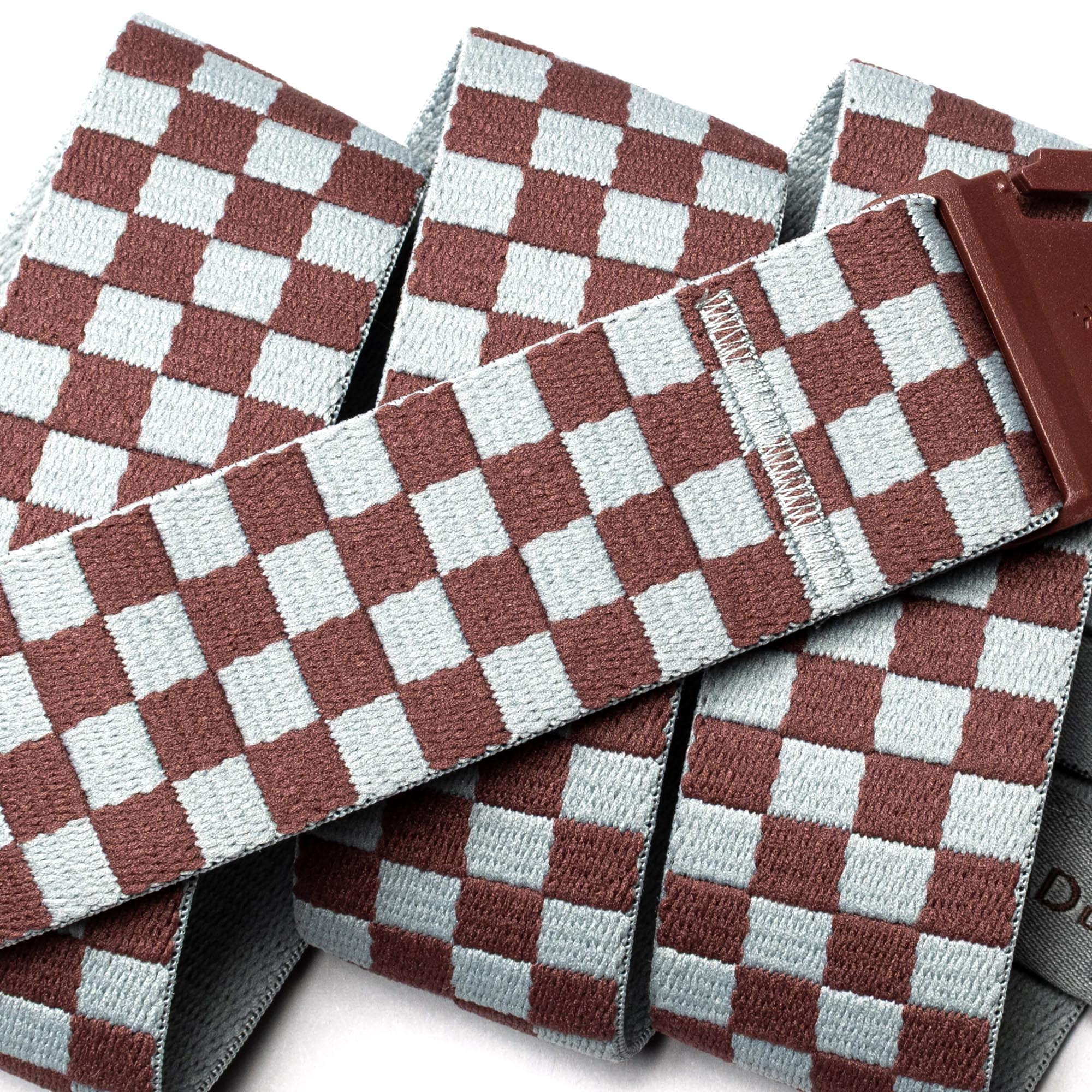 Check- Cloud/Burgundy
